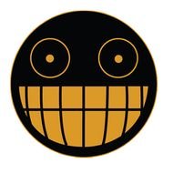 black smiley with big yellow teeth, Clip Art