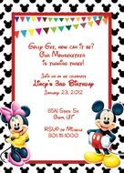 Printable Mickey Mouse Invitation Template