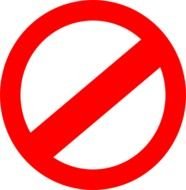 Prohibited Sign Clip Art N13