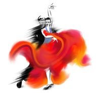 Salsa Dancer Clip Art N10