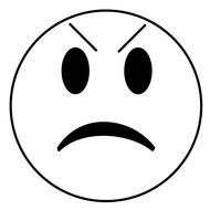 Angry Face Clip Art Black And White