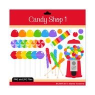 Candy Shop Clip Art drawing