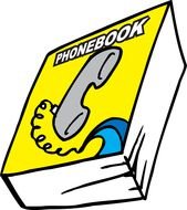 PhoneBook as a graphic illustration