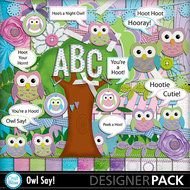 Owl Scrapbook Paper