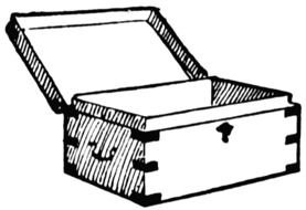 chest as a graphic illustration