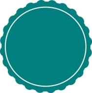 Scalloped Circle Clip Art N19