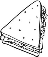 Sandwich Coloring Page N3