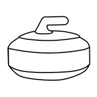 Curling Rock Clip Art N6