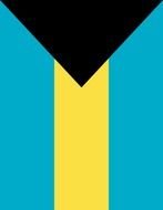 Bahamas vertical flag