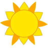 Small Sun Clip Art N2