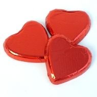 Large Chocolate Hearts Red