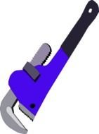 Vector Pipe Wrench Clip Art N5