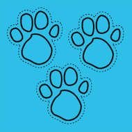 Blues Clues Paw Print N14