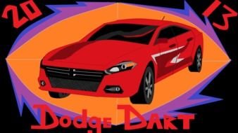 Dodge Dart car drawing