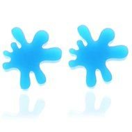 Blue paint splats clipart