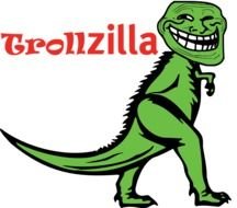 green trollzilla as a graphic image