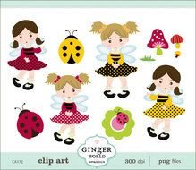 Girl Bug drawing