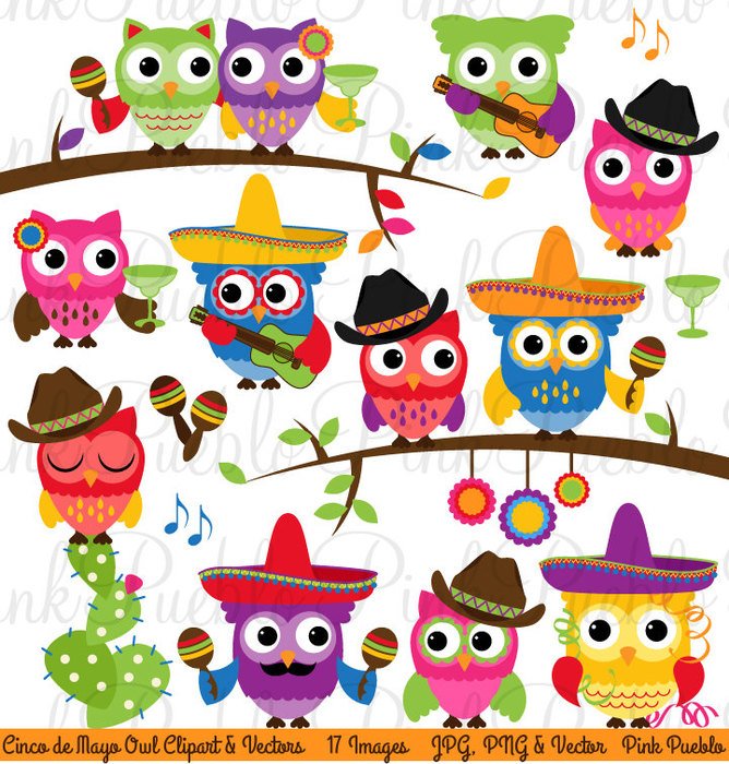Cinco De Mayo Owl Clip Art