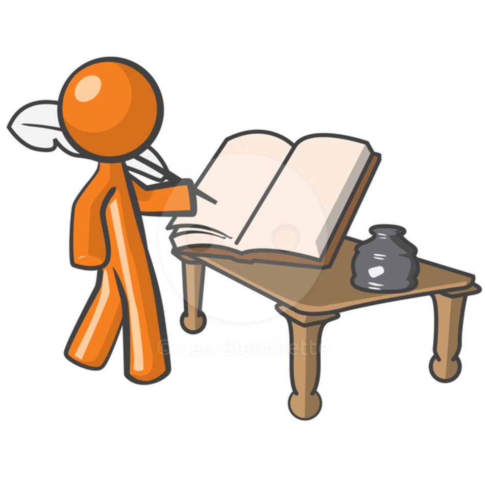 Book Writing Clip Art N7