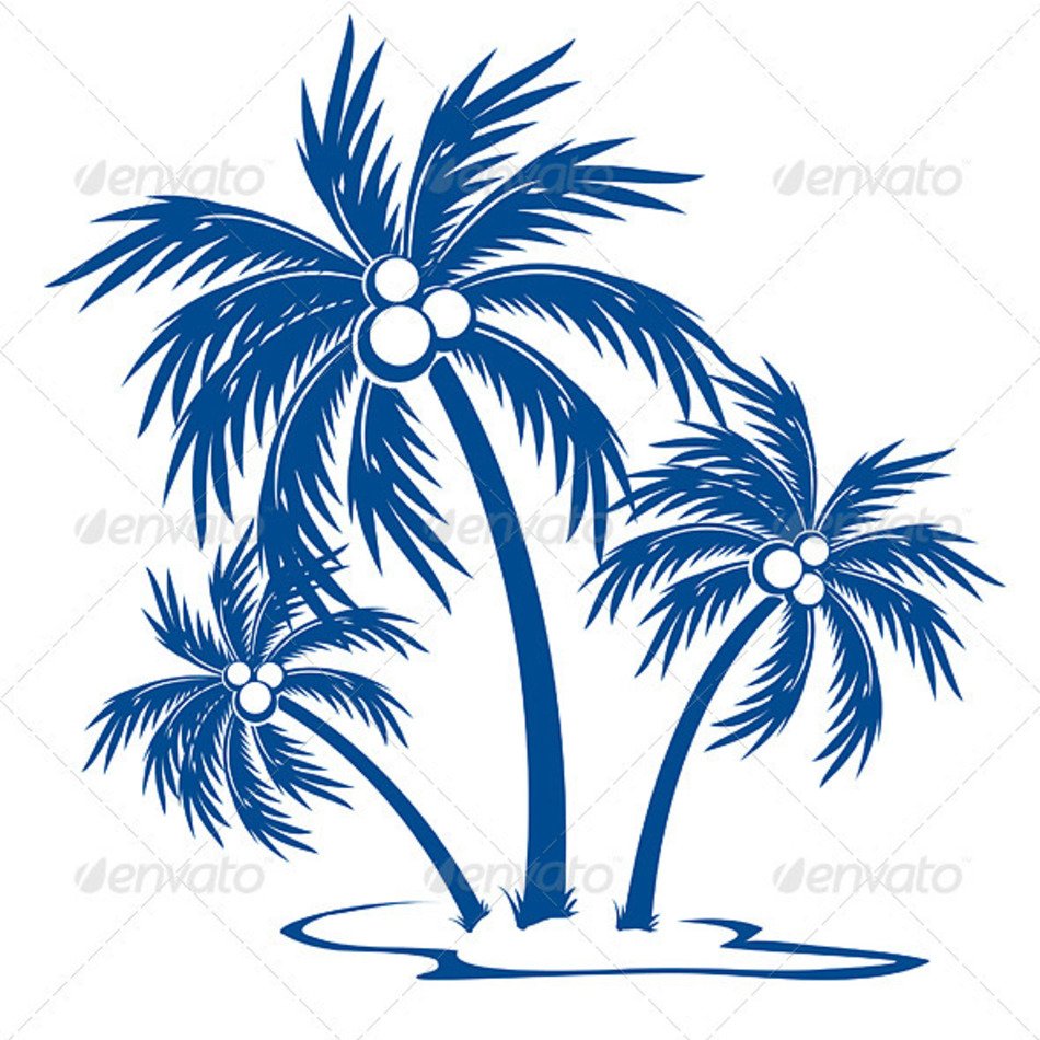 Palm Tree Silhouette Vector Free