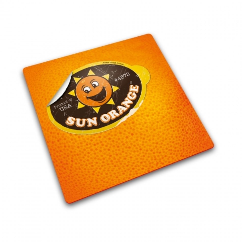 Sun Orange Glass Chopping Board N2