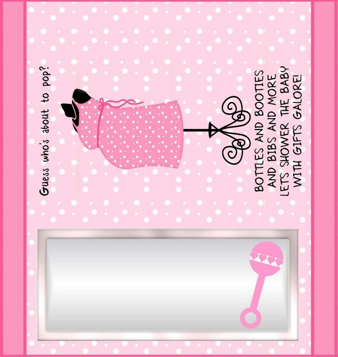 Girl Baby Shower Border Clip Art N3