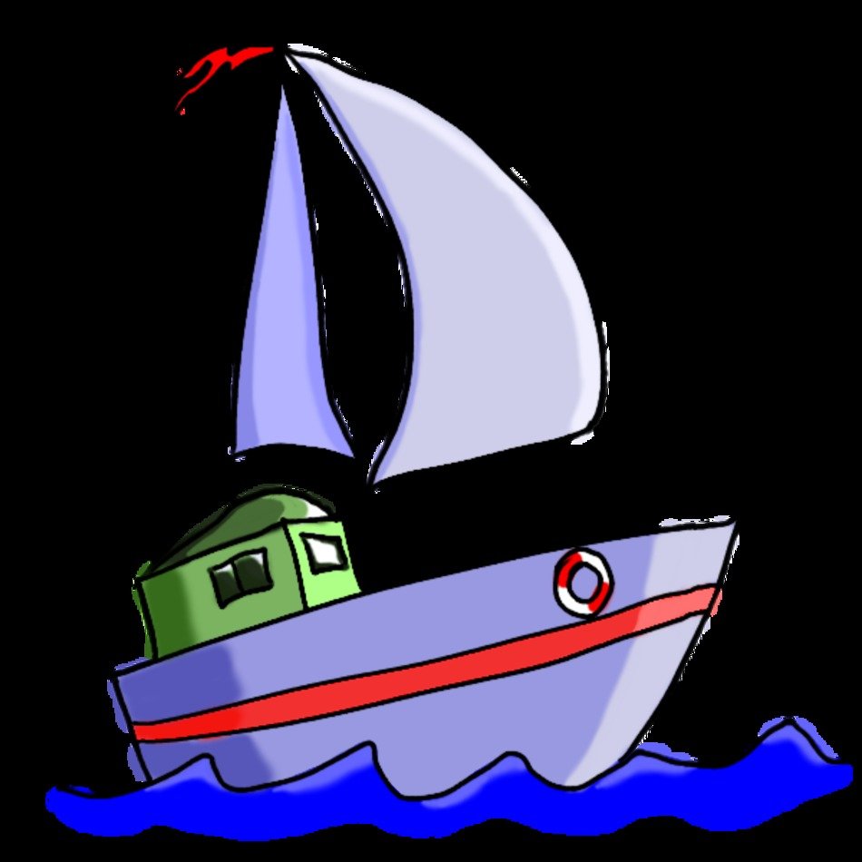 Cartoon Boat Drawing