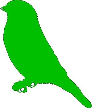 Green Bird Clip Art N9