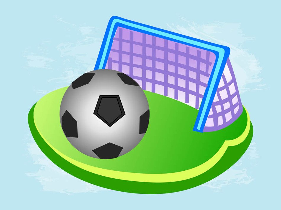Clip art of Cartoon Football