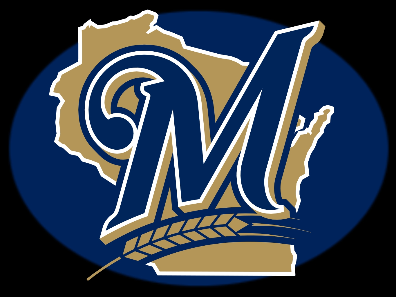 M Brewers logo drawing free image download