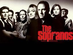 Tony Soprano banner drawing