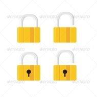 GraphicRiver Lock Icons 7700684