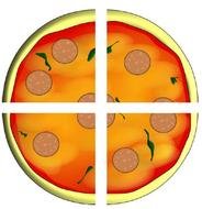 Quarter Pizza Fraction