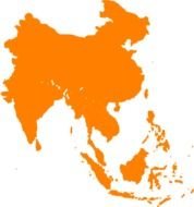 Blank East Asia Map N2