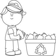 Recycling Clip Art Black And White N2