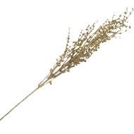 Gisela Graham Leaf Spray Gold In Colour Glitter Finish Mini
