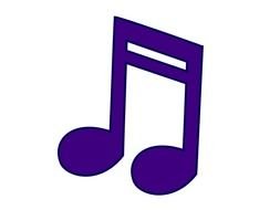 Purple Music Notes Clip Art N11