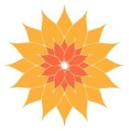 Orange Flower Clip Art N22