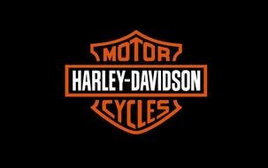 Colorful logo of Harley Davidson clipart