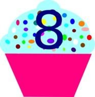Number 8 Clip Art N19
