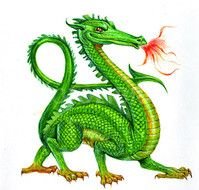 Green Fire Breathing Dragon N2