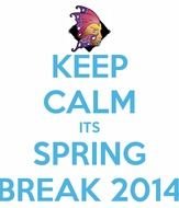 Keep Calm Spring Break Clip Art
