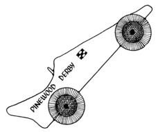 Free Pinewood Derby Cars drawing