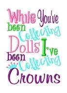 Colorful princess sign clipart