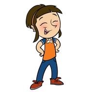 Guide Girl Clip Art drawing