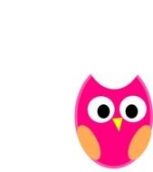 Pink Owl Clip Art N41