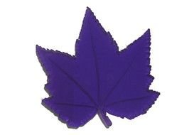 painted purple maple leaf