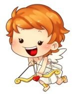 Clip art of Cute Cupid angel