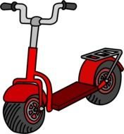 Kick Scooter Coloured By Frankes Lineart