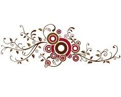burgundy swirly pattern